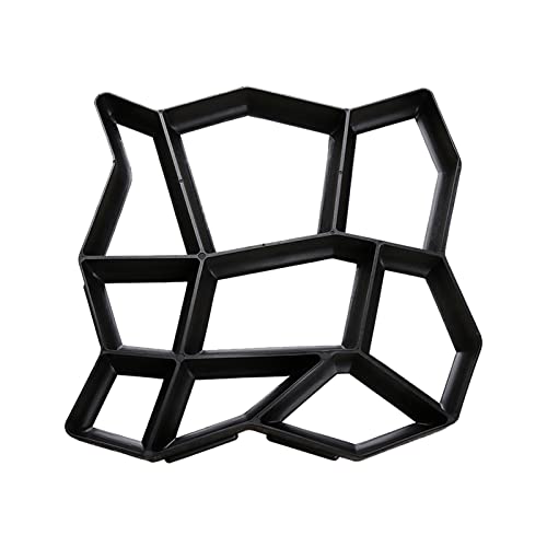 Randaco Betonform Gehweg Form Kunststoff Pflasterform DIY Schalungsform Plastikformen Außenbereich für Beton Gehwegplatten,Terrassenplatten, Pflastersteine 43x43x4cm von Randaco