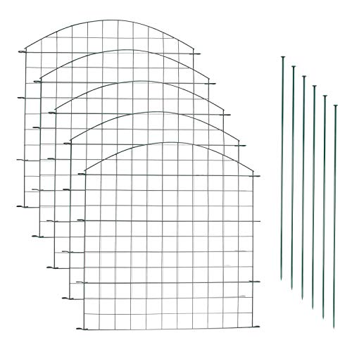 Randaco Teichzaun Set, 5x Teichzaun Steckzaun mit 11 Zaunelemente-5 Zaunelemente 6 Befestigungsstäben, Länge 3,75 m Oberbogen Metallzaun Grün Randaco Teichzaun Set, 5x Teichzaun Steckzaun mit 11 Zaunelemente-5 Zaunelemente 6 Befestigungsstäben, Länge 3,75 m Oberbogen Metallzaun Grün von Randaco
