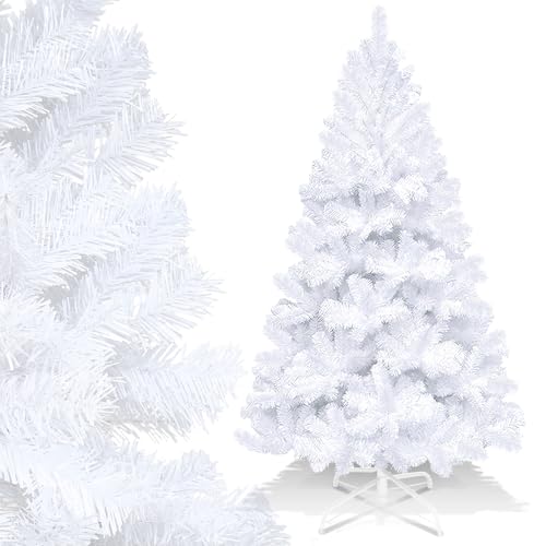 Randaco Weihnachtsbaum künstlicher 180CM, Christbaum mit 650 Spitzen, Schwer Entflammbar PVC Tannenbaum, Kunstbaum Weihnachtsdeko Weiß Randaco Weihnachtsbaum künstlicher 180CM, Christbaum mit 650 Spitzen, Schwer Entflammbar PVC Tannenbaum, Kunstbaum Weihnachtsdeko Weiß von Randaco