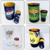 Bierflasche Gläser, Recycelte Flaschen, Geburtstagsgeschenke Für Ihn, Freund Geschenk von RandomCraftsBySundee
