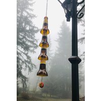 Bierflasche Windspiel. Schimmer Bock. Garten Dekor von RandomCraftsBySundee