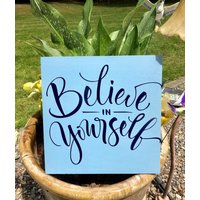 Holz Wanddeko, Mädchenzimmer Deko, Geschenke Für Mädchen, Motivationsschild von RandomCraftsBySundee