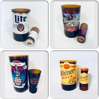 Schnapsglas Becher Set Mit Wiederverwendeten Bierflaschen, Freund Geschenke, Party Gastgeschenke von RandomCraftsBySundee