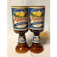 Weingläser Pyramide Hefeweizen Bierflasche, Biergeschenke, Paare Geschenk von RandomCraftsBySundee
