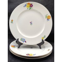 Vintage Alfred Meakin Freda Handbemalte Speiseteller 4Er Set England Selten Vintage Alfred Meakin Freda Handbemalte Speiseteller 4Er Set England Selten von Randomness4sale