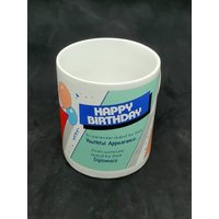 Vintage Contenova Happy Birthday Tasse #bd218 Made in Korea 10 Oz. Sammlerstück von Randomness4sale