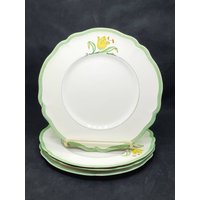Vintage Johnson Bros England "Old Staffordshire" Salatteller 4Er Set von Randomness4sale
