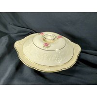 Vintage Krone Ducal Picardy Deckeldose Gemüseschale Made in England Sammlerstück von Randomness4sale