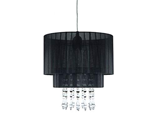 Ranex 6000.151 Kronleuchter/Hängeleuchte, E27, 60 Watt, Schwarz von Smartwares