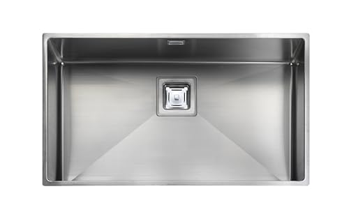 Rangemaster KUBE70/ Kube 740440 1.0B Waschbecken Spültisch Spüle, Edelstahl von Rangemaster