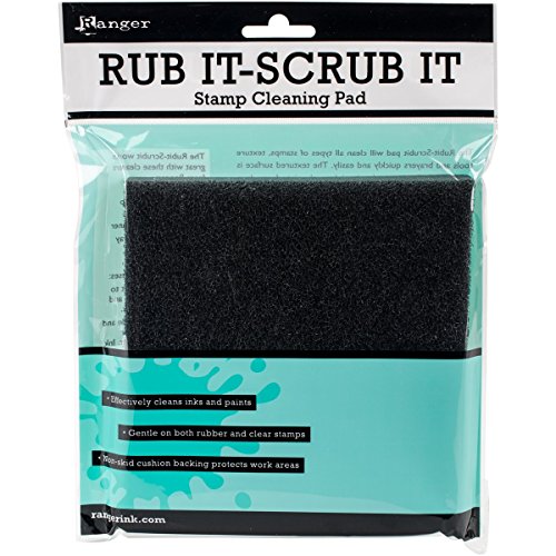 6" Square Inkssentials Rub-It Scrub-It Rubber Stamp Cleaning Pad RUB09863 von Ranger