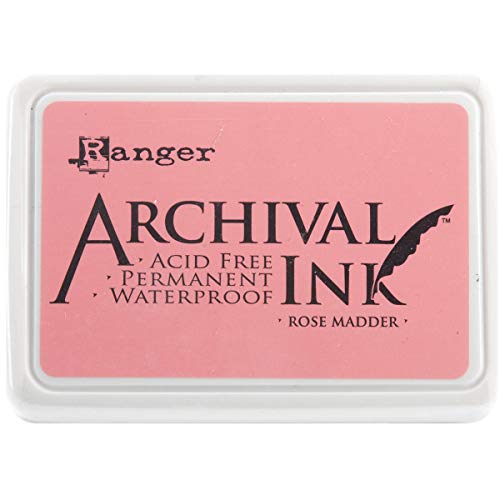 Ranger Archival Ink Stempelkissen - Feinkontur/Wasserfest Rose Madder. Rose Madder von Ranger