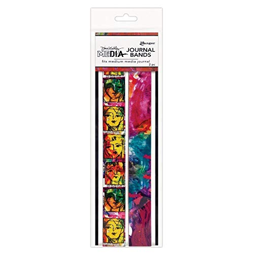 Ranger MDA65685 Medium Dina Wakley Media Printed Journal Bands, c1 von Ranger