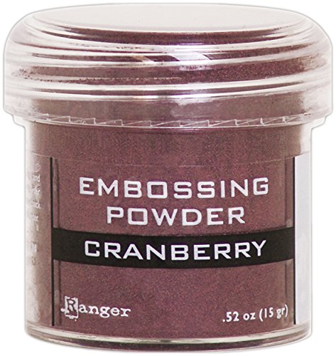 Ranger Cranberry Metallic Embossing-Puder, Synthetisches Matrial, rot, 4.4 x 4.4 x 4.4 cm von Ranger