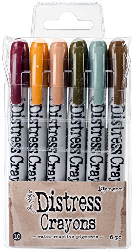 Ranger Tim Holtz Distress Crayon Farbstifte-Set, mehrfarbig, 13,97 x 7,62 x 1,27 cm, Mehrfarbig, 13.97 x 7.62 x 1.27 cm von Ranger