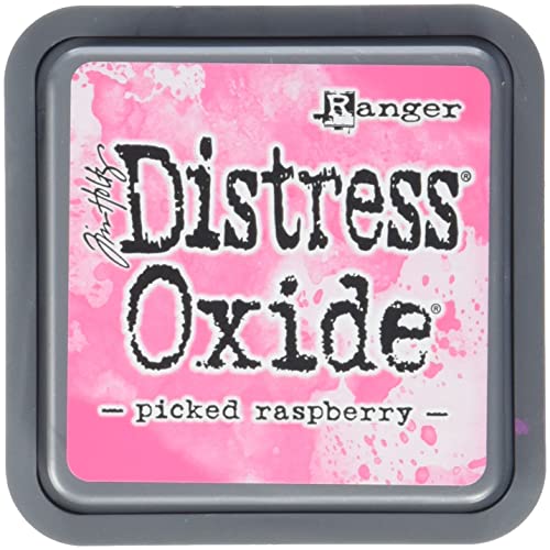 Ranger Tim Holtz Distress Oxide Ink pad Picked Raspberry, Synthetisches Matrial, Rose, 7.5 x 7.5 x 1.9 cm von Ranger