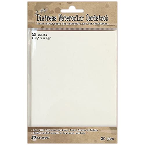 Tim Holtz Distress Aquarell-Karton, 20 Stück von Ranger