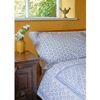 Chukri Bettbezug Hand Block Gedruckt Auf Bio-Baumwolle von RaniOrganicCotton