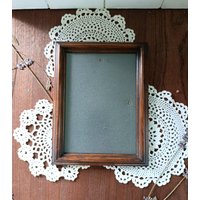 1 Antiker Rechteckiger Holzrahmen "Buco", Hergestellt in Österreich 13 X 18 cm von RanitasArtVintage