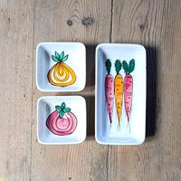 Set De 3 Cuencos Cerámica Schramberg Verduras von RanitasArtVintage