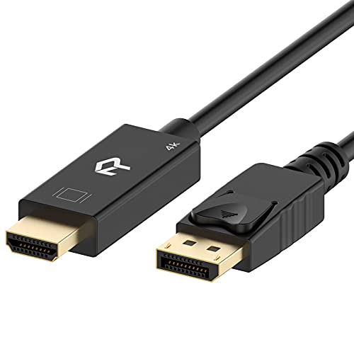 Rankie Verbindungskabel Displayport (DP) auf HDMI, 4K Auflösung Kabel, 4,5 m, Schwarz von Rankie