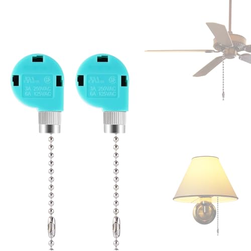 Rankomu 2 Stück Deckenventilator Schalter 3 Geschwindigkeiten 4 Draht ZE-268S6 Zugschalter Ersatz Schalter Kontrolle für Deckenventilator, Wandlampe, Schranklicht Universalersatz Rankomu 2 Stück Deckenventilator Schalter 3 Geschwindigkeiten 4 Draht ZE-268S6 Zugschalter Ersatz Schalter Kontrolle für Deckenventilator, Wandlampe, Schranklicht Universalersatz von Rankomu