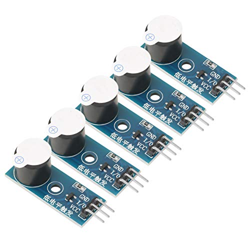 Rankomu Beeper-Modul, 5-teiliges aktives Alarmsummer-Beeper-Modul 3,3 V-5 V für elektronisches Spielzeug, Alarmgeräte, Timer von Rankomu
