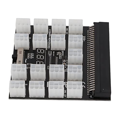 Rankomu Breakout Board Accory Breakout Board Netzteil Adapter, 17 Anschlüsse, 6 Pin LED Spannungsanzeige, Server Breakout Board Accory von Rankomu