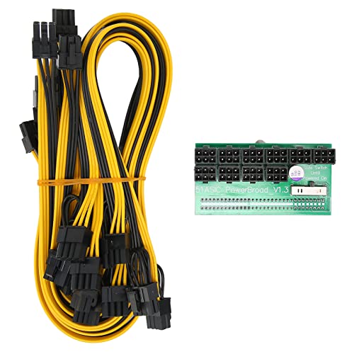 Rankomu Power Module Mining Ethereum Mining Power Adapter Board 10 Pcs 8p Line, Multifunction Breakout Board with Light Resistance for GPU Mining Rig, Power Module for Ethereum Miner Rankomu Power Module Mining Ethereum Mining Power Adapter Board 10 Pcs 8p Line, Multifunction Breakout Board with Light Resistance for GPU Mining Rig, Power Module for Ethereum Miner von Rankomu