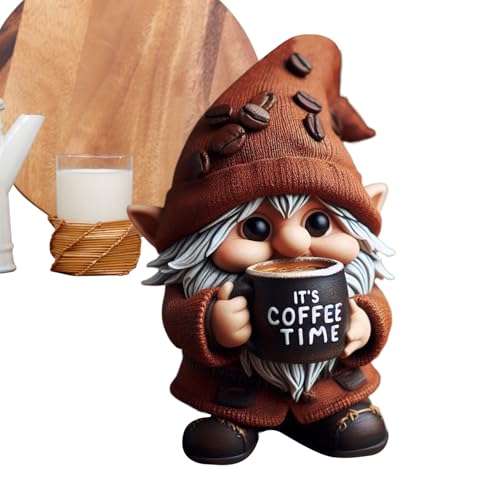Kaffee Wichtel Deko, Kaffeezwerg Figuren Aus Harz, Kaffeezwerg Statue Ornament, Kaffee Liebhaber Geschenke, Tabletop Küchen Handgefertigtes Skulptur, Harz Schwedische -Sammlerstatue Kaffee Wichtel Deko, Kaffeezwerg Figuren Aus Harz, Kaffeezwerg Statue Ornament, Kaffee Liebhaber Geschenke, Tabletop Küchen Handgefertigtes Skulptur, Harz Schwedische -Sammlerstatue von Ranley