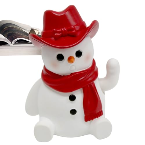 Ranley Christmas Bewegliche Figurine - Weihnachts Statue Mit Beweglichen Armen - Weihnachtsmann Interaktive Statue Figuren Dekoration für Tisch Schreibtisch Küche Büro Zuhause Winter von Ranley