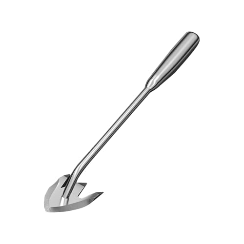 Ranley Grasstecher Werkzeug - Edelstahl Unkrautentferner,Doppelschneidiges Gartenwerkzeug Handlich Für Disteln Unkraut Gemüse Rasen Hof Farm von Ranley