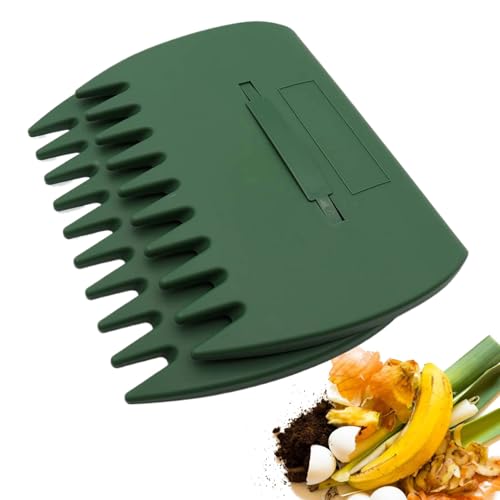 Ranley Laubgreifer,Laubkrallen Handharke Mit Greiffunktion - Gartenwerkzeug Zur Schmutz & Laubentfernung Für Outdoor Rasen Blumenbeet Poolbereich von Ranley