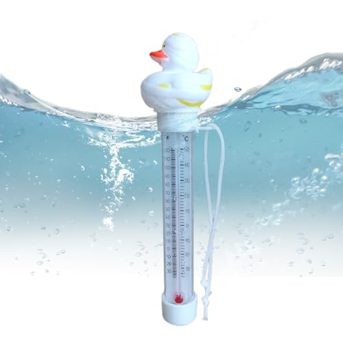 Schwimmende Pool Thermometer, Floating Pool Thermometer Pool Temperaturmesser Mit Schnur,Duck Easy Read Temperaturmessgerät,Niedliche Ente Pool Temperaturanzeige,Wassertemperatur Erkennung Für Eisbad Schwimmende Pool Thermometer, Floating Pool Thermometer Pool Temperaturmesser Mit Schnur,Duck Easy Read Temperaturmessgerät,Niedliche Ente Pool Temperaturanzeige,Wassertemperatur Erkennung Für Eisbad von Ranley
