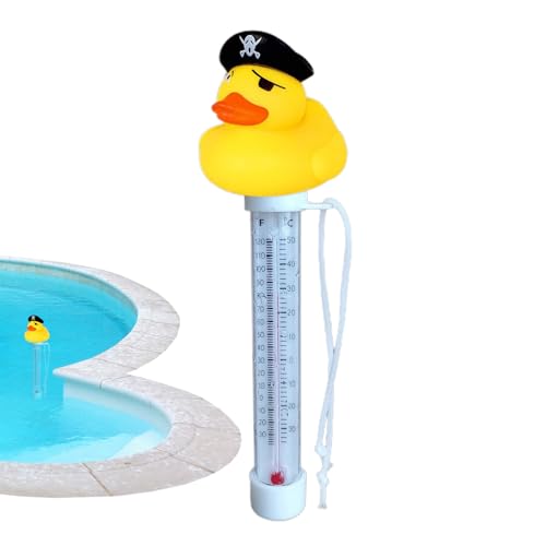 Schwimmende Pool Thermometer, Floating Pool Thermometer Pool Temperaturmesser Mit Schnur,Duck Easy Read Temperaturmessgerät,Niedliche Ente Pool Temperaturanzeige,Wassertemperatur Erkennung Für Eisbad Schwimmende Pool Thermometer, Floating Pool Thermometer Pool Temperaturmesser Mit Schnur,Duck Easy Read Temperaturmessgerät,Niedliche Ente Pool Temperaturanzeige,Wassertemperatur Erkennung Für Eisbad von Ranley