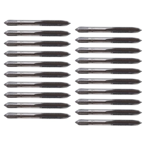 Rannb Metrisches Handgewindebohrer-Set, M6 x 1, Kegel, gerade Nuten, Gewindebohrer, Rechtsgewindebohrer, 20 Stück von Rannb
