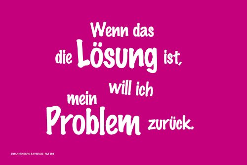 Laptoptuch "Wenn das die Lösung ist" aus Microfaser in 30 cm x 20 cm von Rannenberg&Friends Laptoptuch "Wenn das die Lösung ist" aus Microfaser in 30 cm x 20 cm von Rannenberg&Friends von Rannenberg und Friends