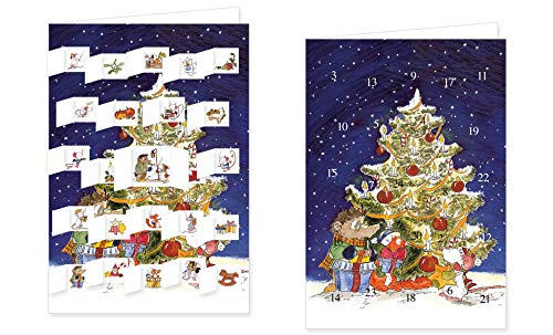 RASW004 -"Tilda Apfelkern Unterm Weihnachtsbaum" Adventskalender-Doppelkarte - 12,5 x 18,5 cm mit hochwertigem Kuvert RASW004 -"Tilda Apfelkern Unterm Weihnachtsbaum" Adventskalender-Doppelkarte - 12,5 x 18,5 cm mit hochwertigem Kuvert von Rannenberg & Friends