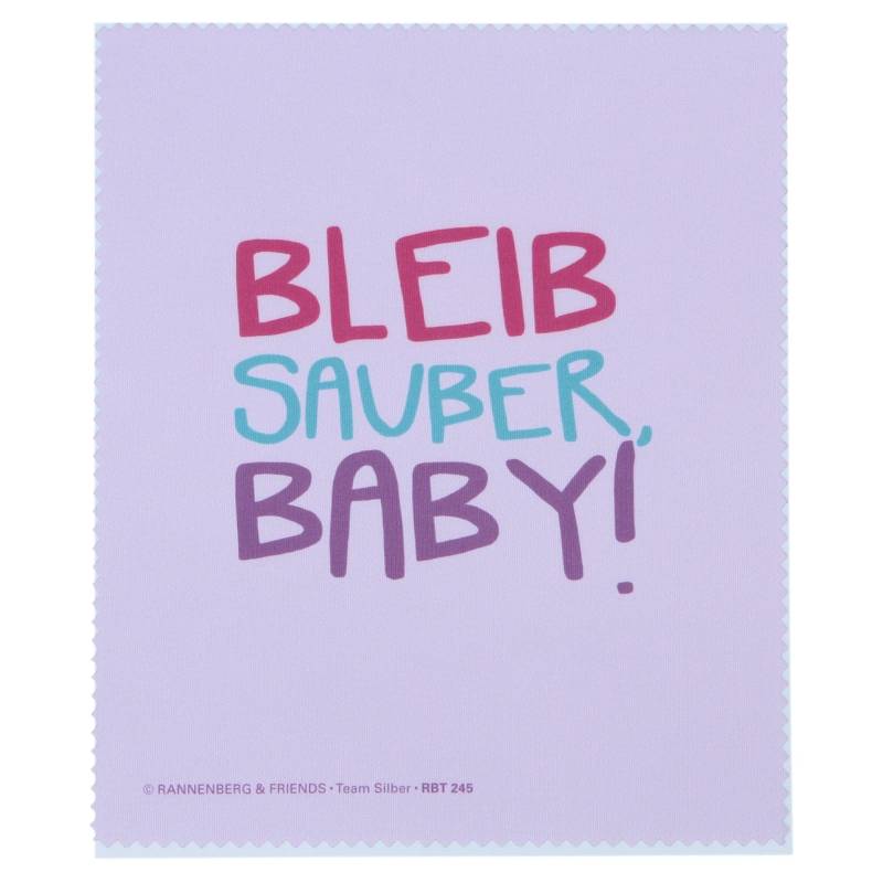 Rannenberg & Friends Brillenputztuch Microfaser Bleib sauber von RANNENBERG & FRIENDS