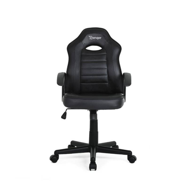 Ranqer Gaming-Stuhl Junior Warrior, PU Leder Gaming Stuhl für Kinder - Schwarz von Ranqer