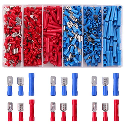 Rantecks 450 STÜCKE Kabelschuhe Set Quetschverbinder Set Elektrische Kabelschuhe Flachstecker Stoßverbinder für Automotive Auto Motorrad Boote Elektrische Instrumente Rantecks 450 STÜCKE Kabelschuhe Set Quetschverbinder Set Elektrische Kabelschuhe Flachstecker Stoßverbinder für Automotive Auto Motorrad Boote Elektrische Instrumente von Rantecks