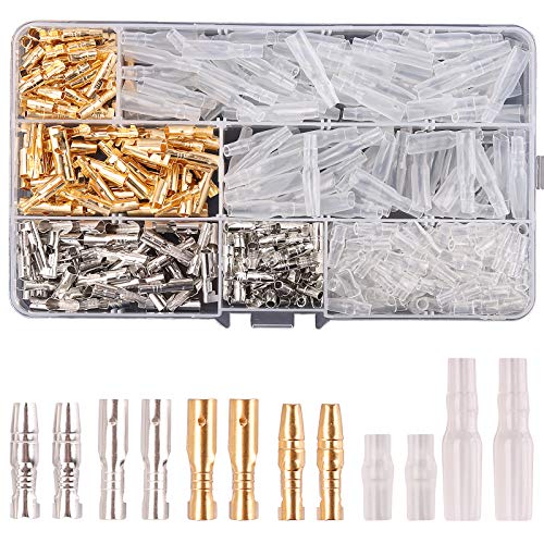 Rantecks 480 STÜCKE 3,9mm Rundsteckverbinder Kit Messing Bullet Male & Female Wire Terminals Stecker mit Isolationsabdeckung für Motorrad Motorrad Auto Lkw Roller Boote Elektrische Instrumente Rantecks 480 STÜCKE 3,9mm Rundsteckverbinder Kit Messing Bullet Male & Female Wire Terminals Stecker mit Isolationsabdeckung für Motorrad Motorrad Auto Lkw Roller Boote Elektrische Instrumente von Rantecks