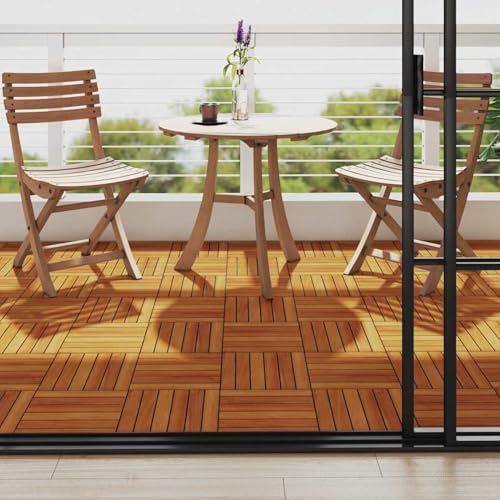 Rantry 10 x Fliese aus Akazienholz 30 x 30 cm vertikales Muster Keramikfliesen Rasen und Gartenarbeit Model41584 Rantry 10 x Fliese aus Akazienholz 30 x 30 cm vertikales Muster Keramikfliesen Rasen und Gartenarbeit Model41584 von Rantry