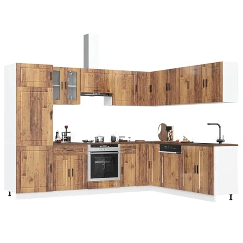 Rantry 14-TLG. Küchenschrank-Set Porto Altholz-Optik Holzwerkstoff von Rantry