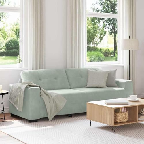 Rantry 3-Sitzer-Sofa Hellgrau 180 cm Samt Sofagarnituren Model4105134 von Rantry