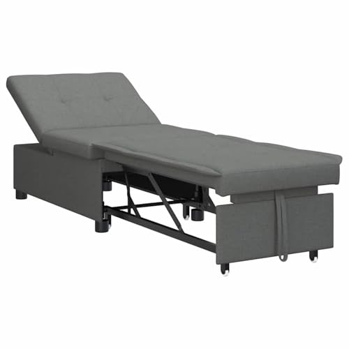 Rantry 3-in-1 Schlafsofa - Ausziehbares Design, Dunkelgrauer Stoff Sofa Bed Model42008583 von Rantry