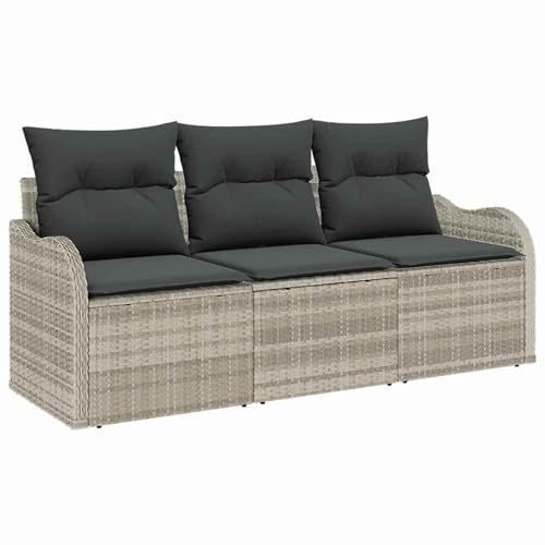 Rantry 3-teiliges Garten-Sofa-Set mit Kissen Hellgrau Poly-Rattan Gartenlounge Model3345562 Rantry 3-teiliges Garten-Sofa-Set mit Kissen Hellgrau Poly-Rattan Gartenlounge Model3345562 von Rantry