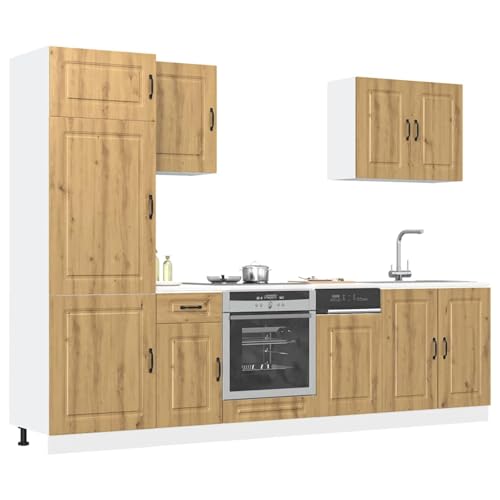 Rantry 7-TLG. Küchenschrank-Set Kalmar Artisan-Eiche Holzwerkstoff Küchenschränke Model3314770 von Rantry