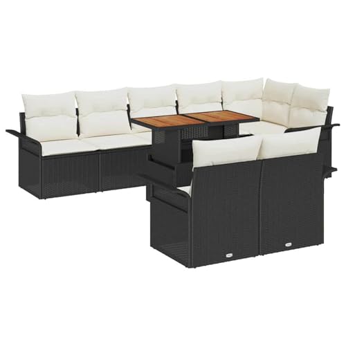 Rantry 9-teiliges Garten-Sofa-Set mit Kissen Schwarz Poly-Rattan Gartenlounge Model3358084 Rantry 9-teiliges Garten-Sofa-Set mit Kissen Schwarz Poly-Rattan Gartenlounge Model3358084 von Rantry