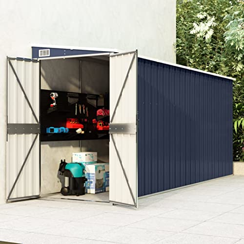 Rantry Anbauschuppen Wand Geräteschuppen Gerätehaus Gartenhaus Gartenschuppen Metall Schuppen Lagerschuppen für Garten, Terrasse, Hinterhof Anthrazit 118x382x178 cm Verzinkter Stahl Rantry Anbauschuppen Wand Geräteschuppen Gerätehaus Gartenhaus Gartenschuppen Metall Schuppen Lagerschuppen für Garten, Terrasse, Hinterhof Anthrazit 118x382x178 cm Verzinkter Stahl von Rantry